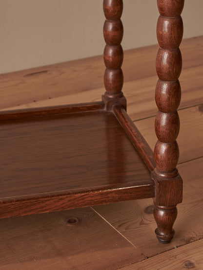 French rectangular oak bobbin table