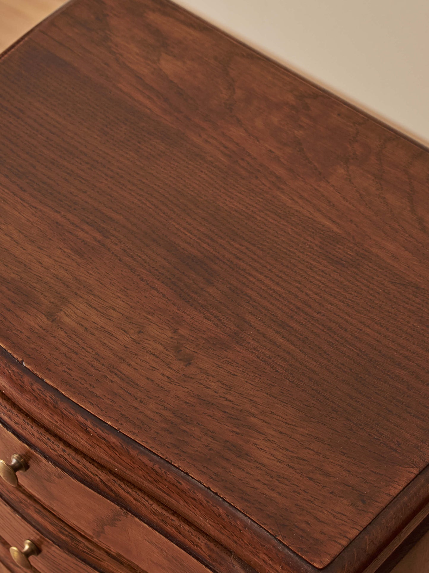 Pair of French vintage oak bedside tables