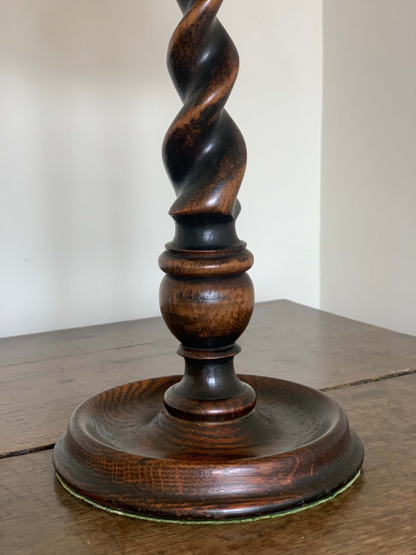 Antique barley twist table lamp