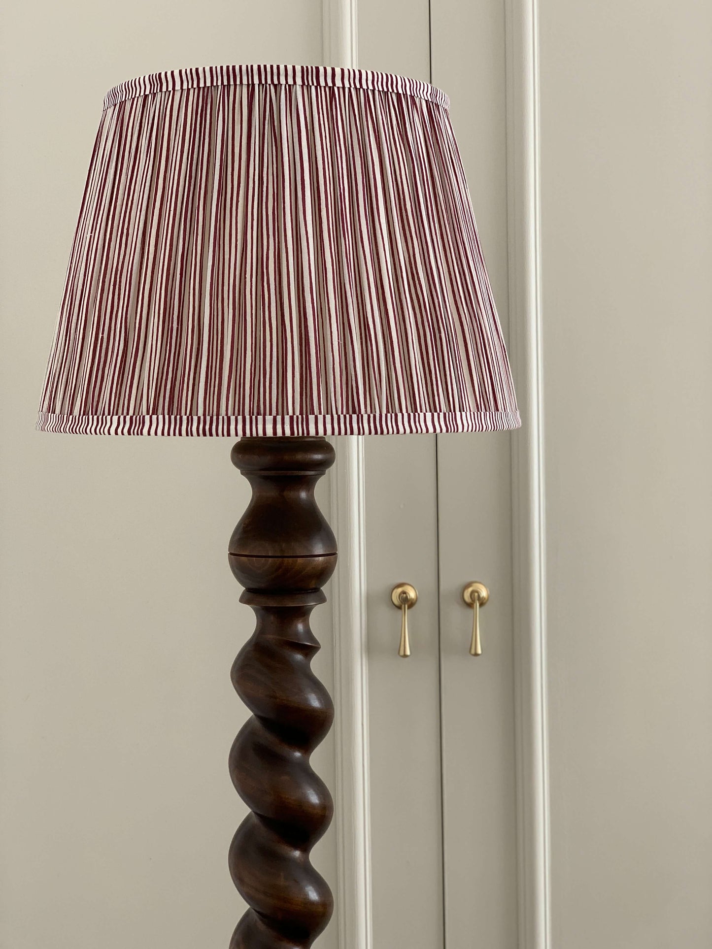 French antique barley twist floor lamp