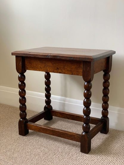 French antique rectangular bobbin table