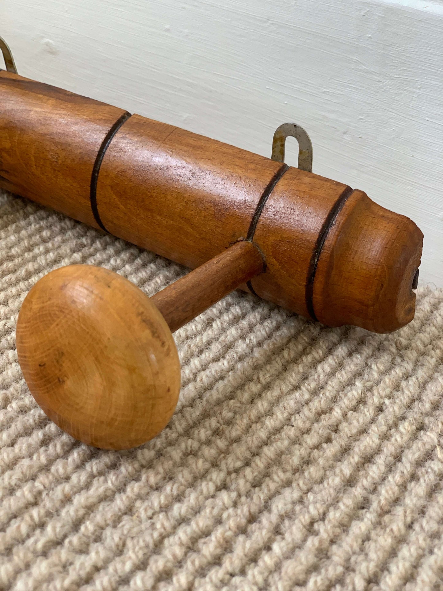 French vintage faux bamboo coat hooks – Custodian Antiques