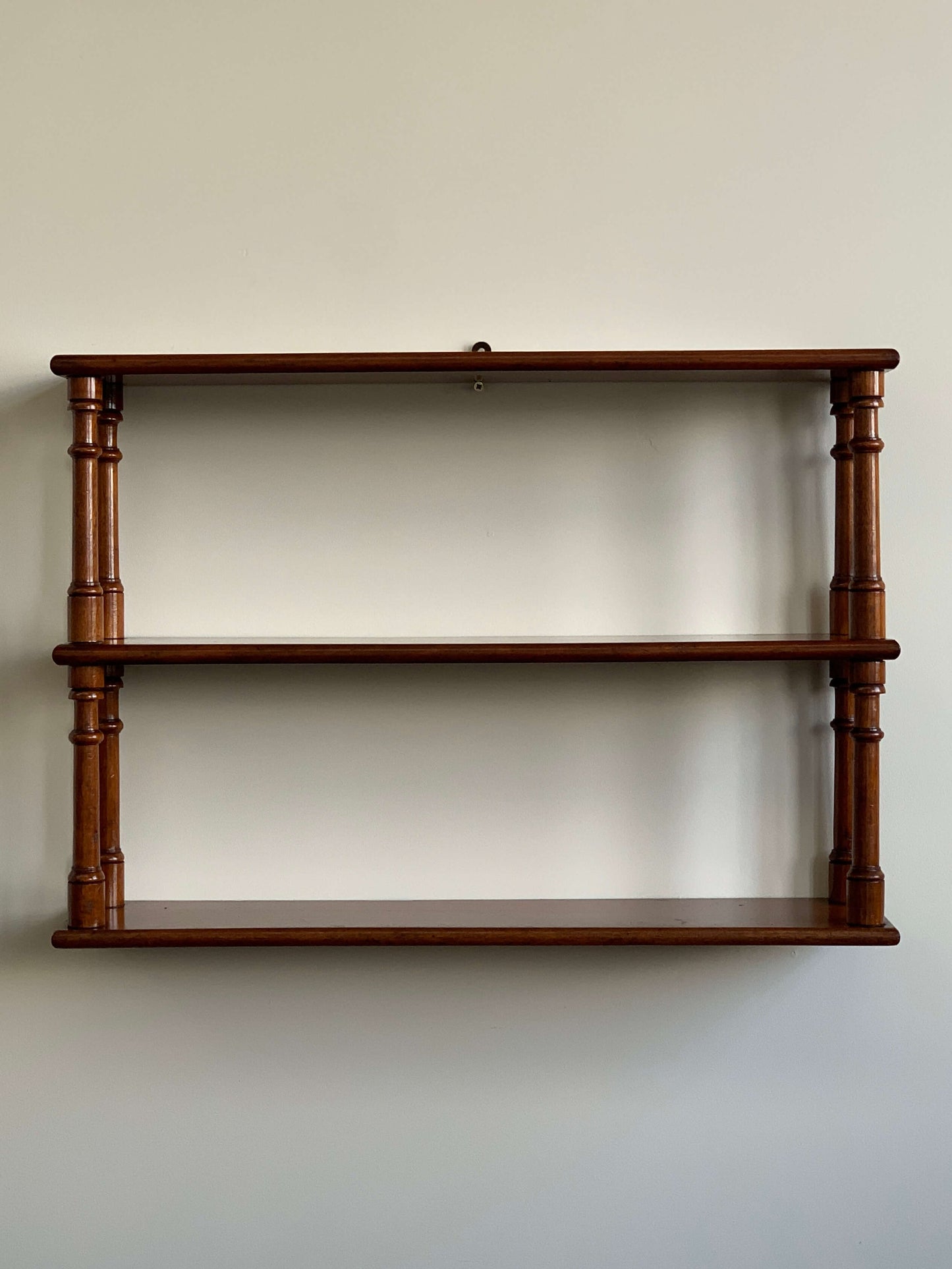 Antique wall-hung shelving unit