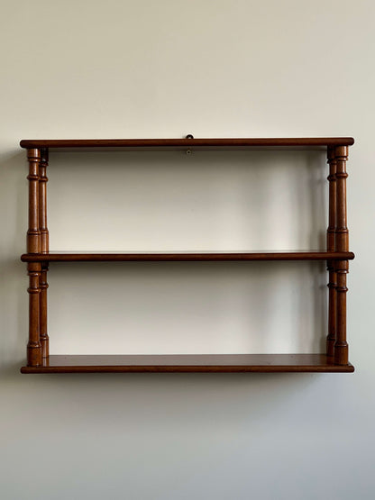 Antique wall-hung shelving unit