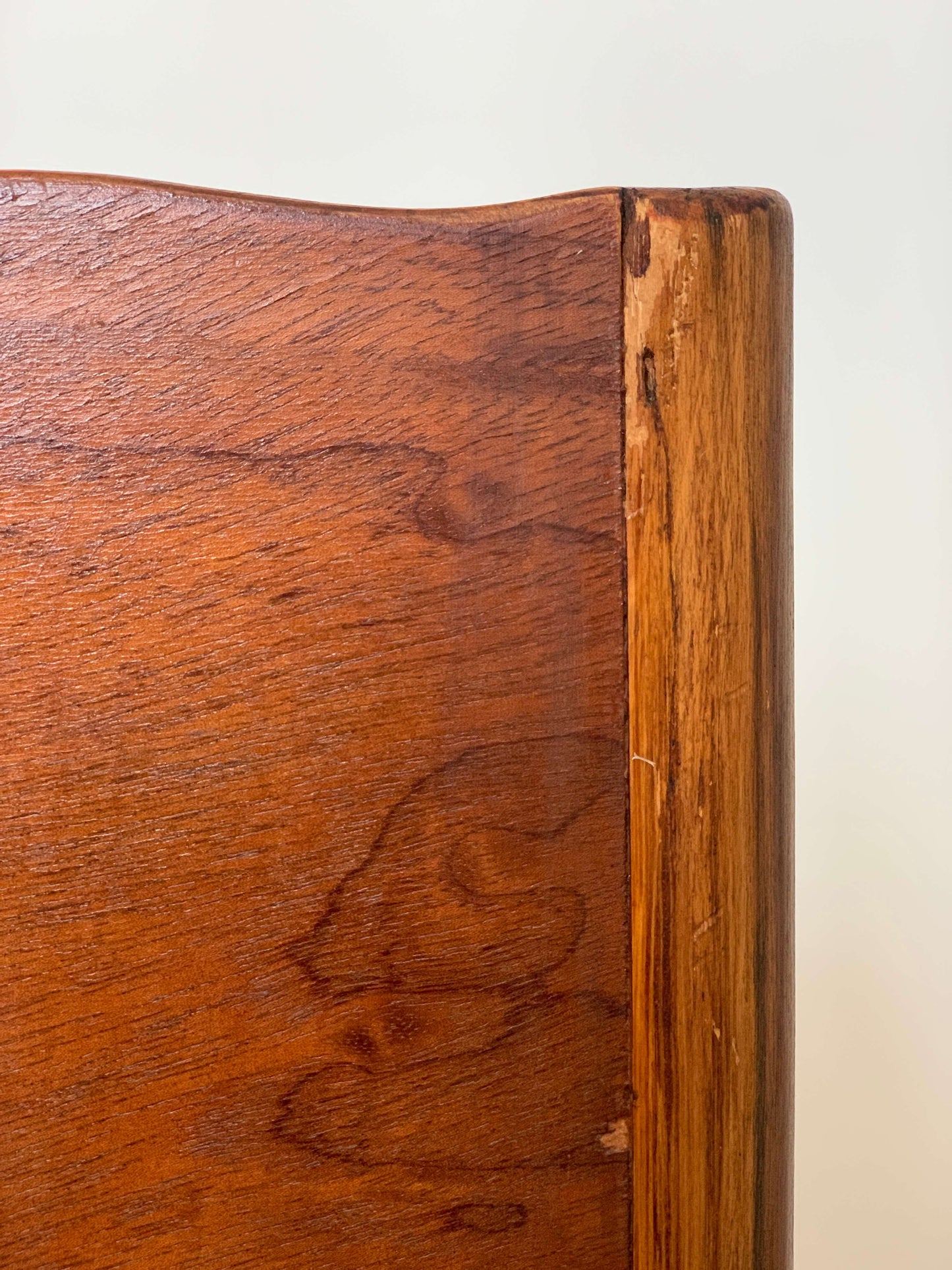 Pair of French antique marquetry petite bedside tables