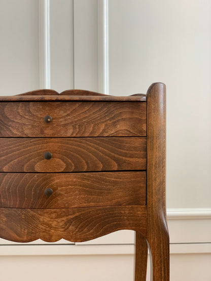 French antique single bedside table