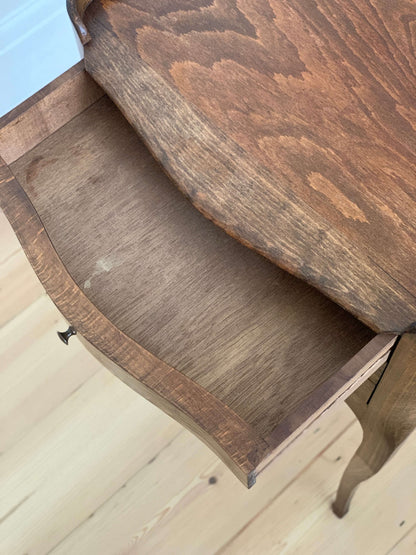 French antique single bedside table