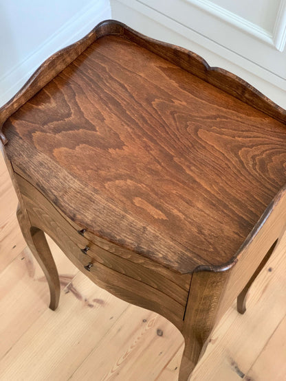 French antique single bedside table