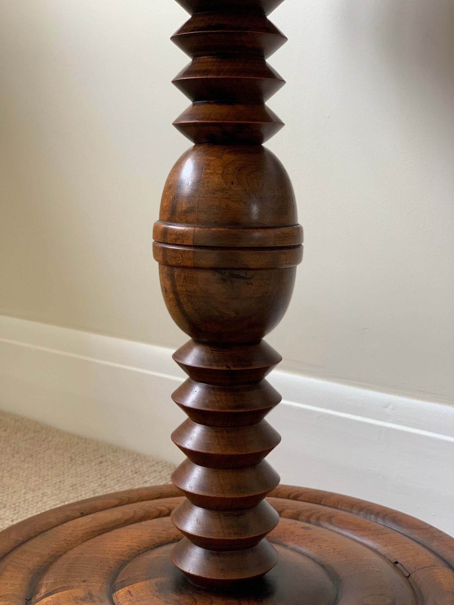 French antique circular side table