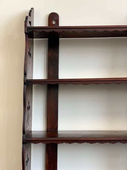 Antique folk shelving unit