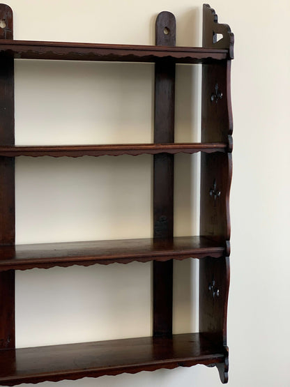 Antique folk shelving unit