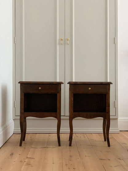 Pair of French vintage bedside tables