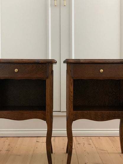 Pair of French vintage bedside tables