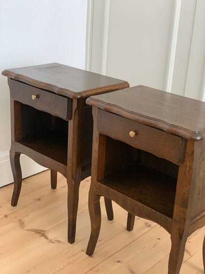 Pair of French vintage bedside tables