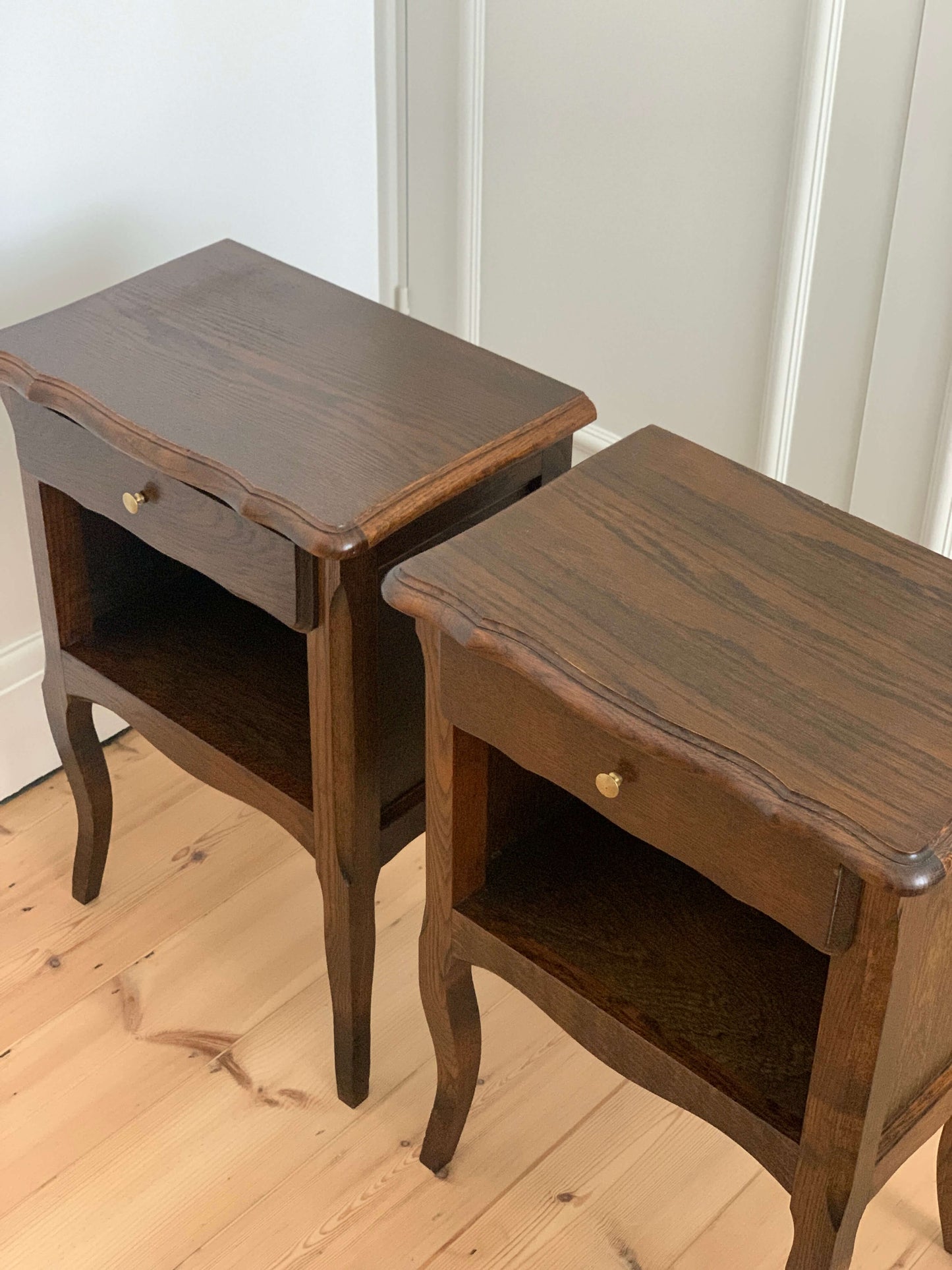 Pair of French vintage bedside tables