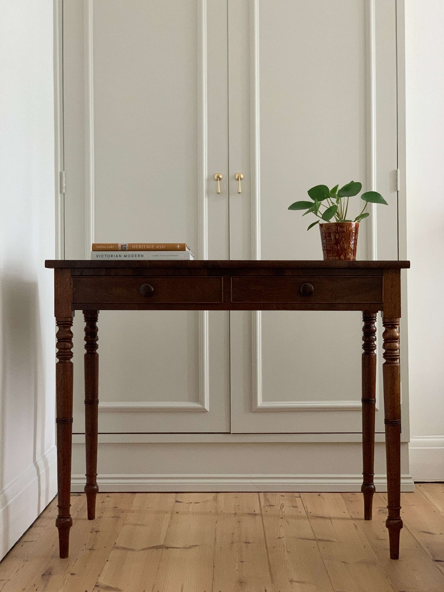 Antique 19th-century console table with drawers