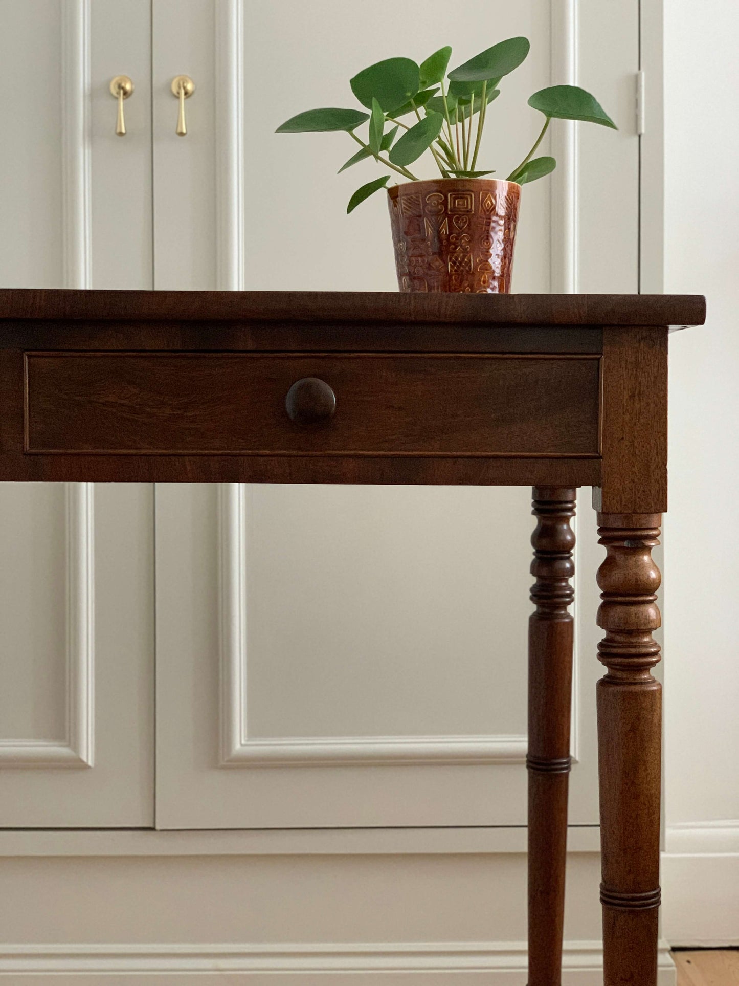 Antique 19th-century console table with drawers