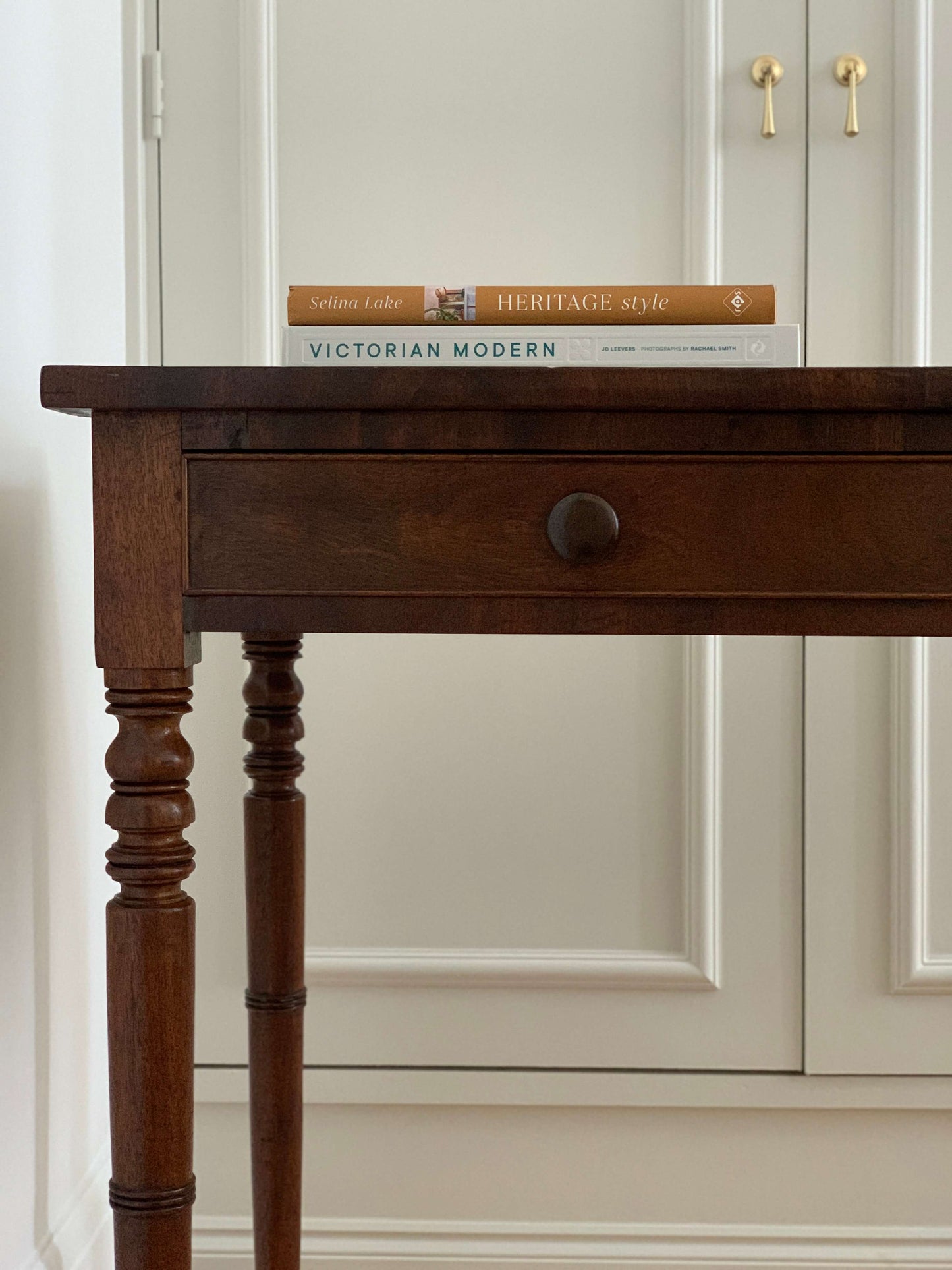 Antique 19th-century console table with drawers