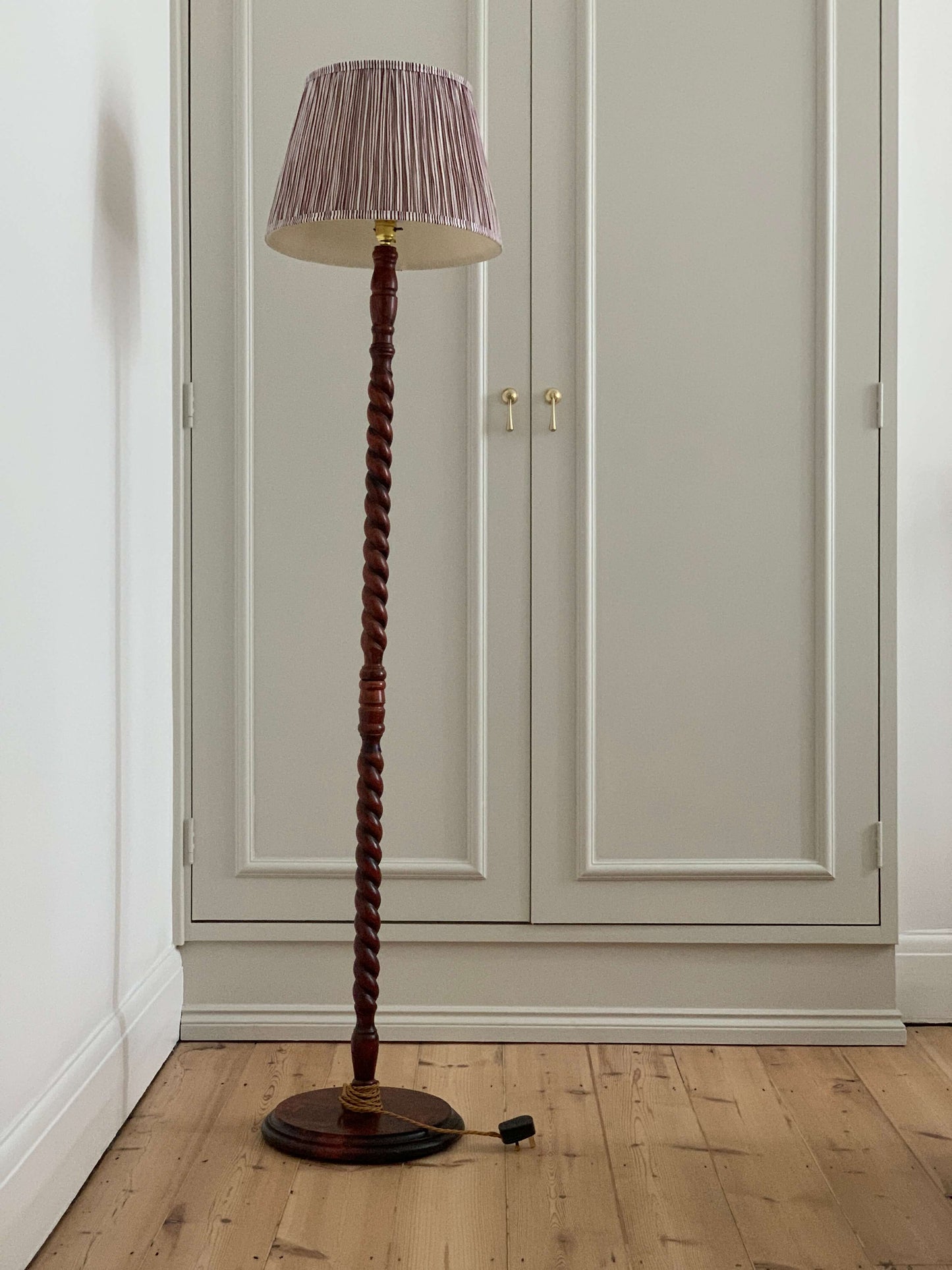 Vintage barley twist floor lamp