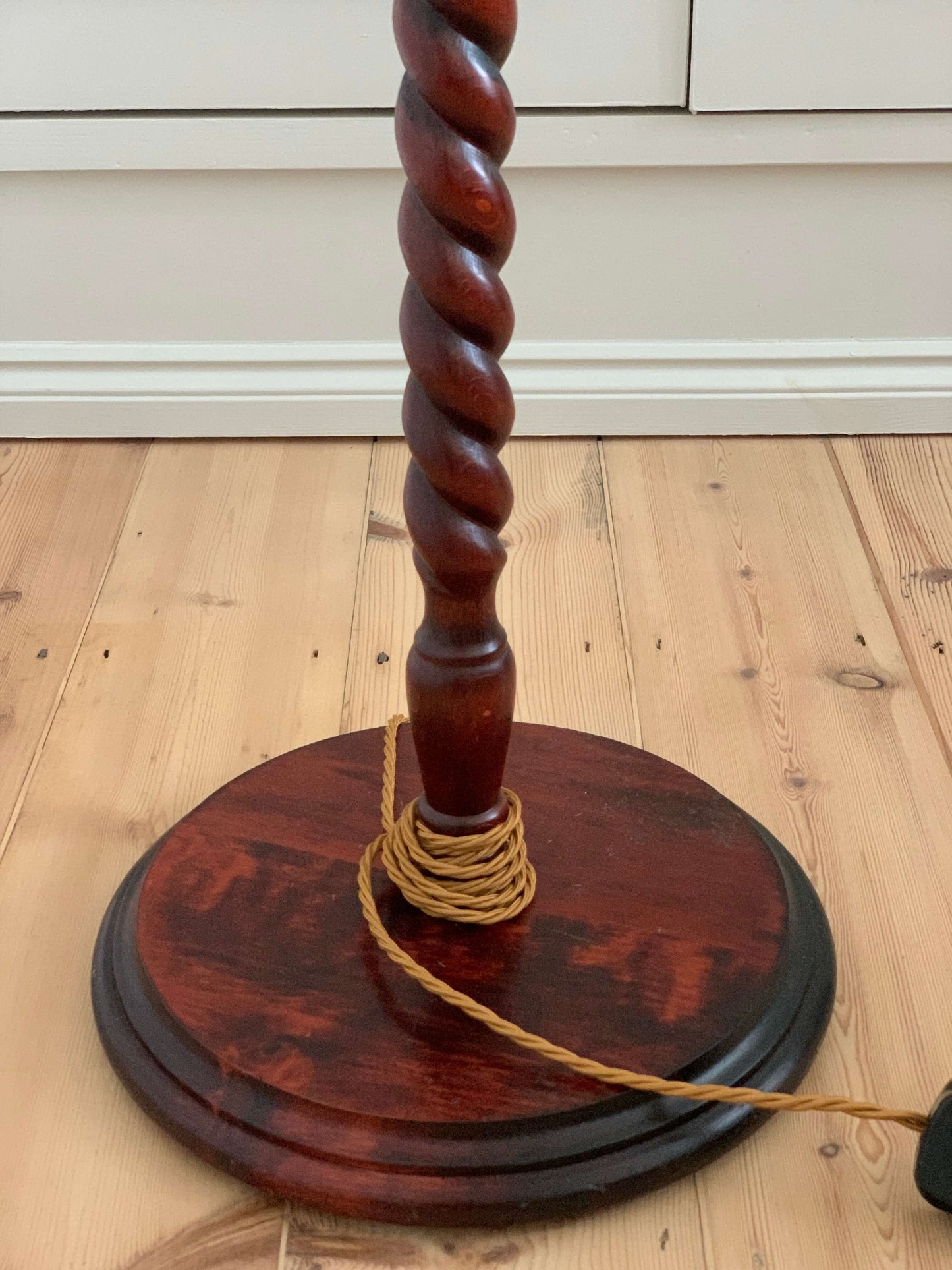 Vintage barley twist floor lamp