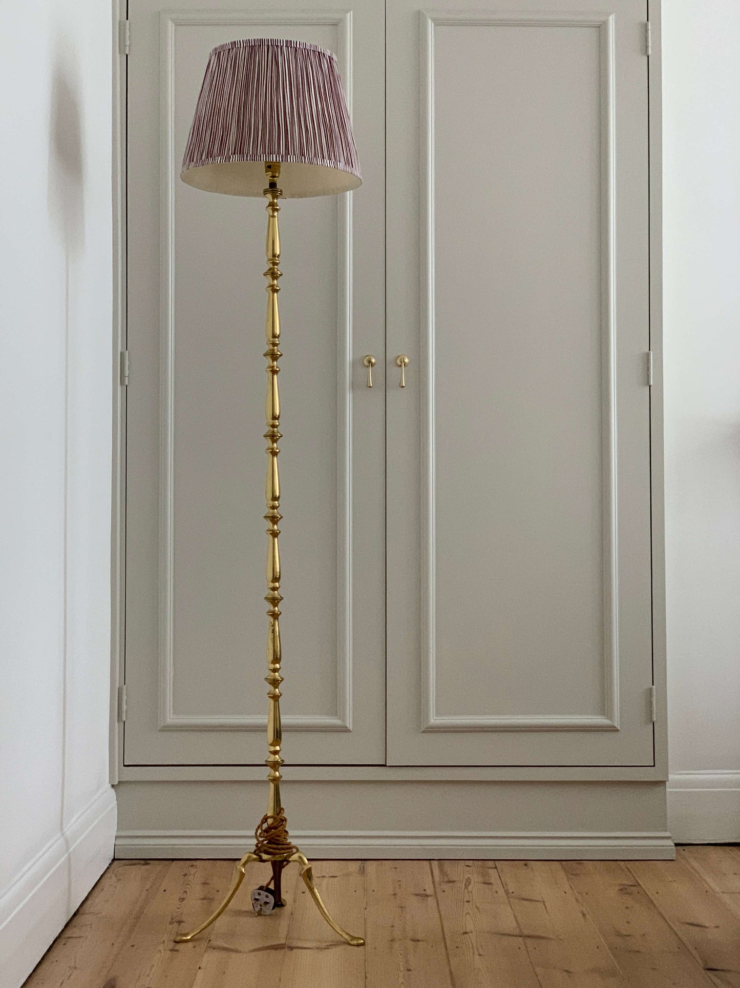 Vintage brass floor lamp