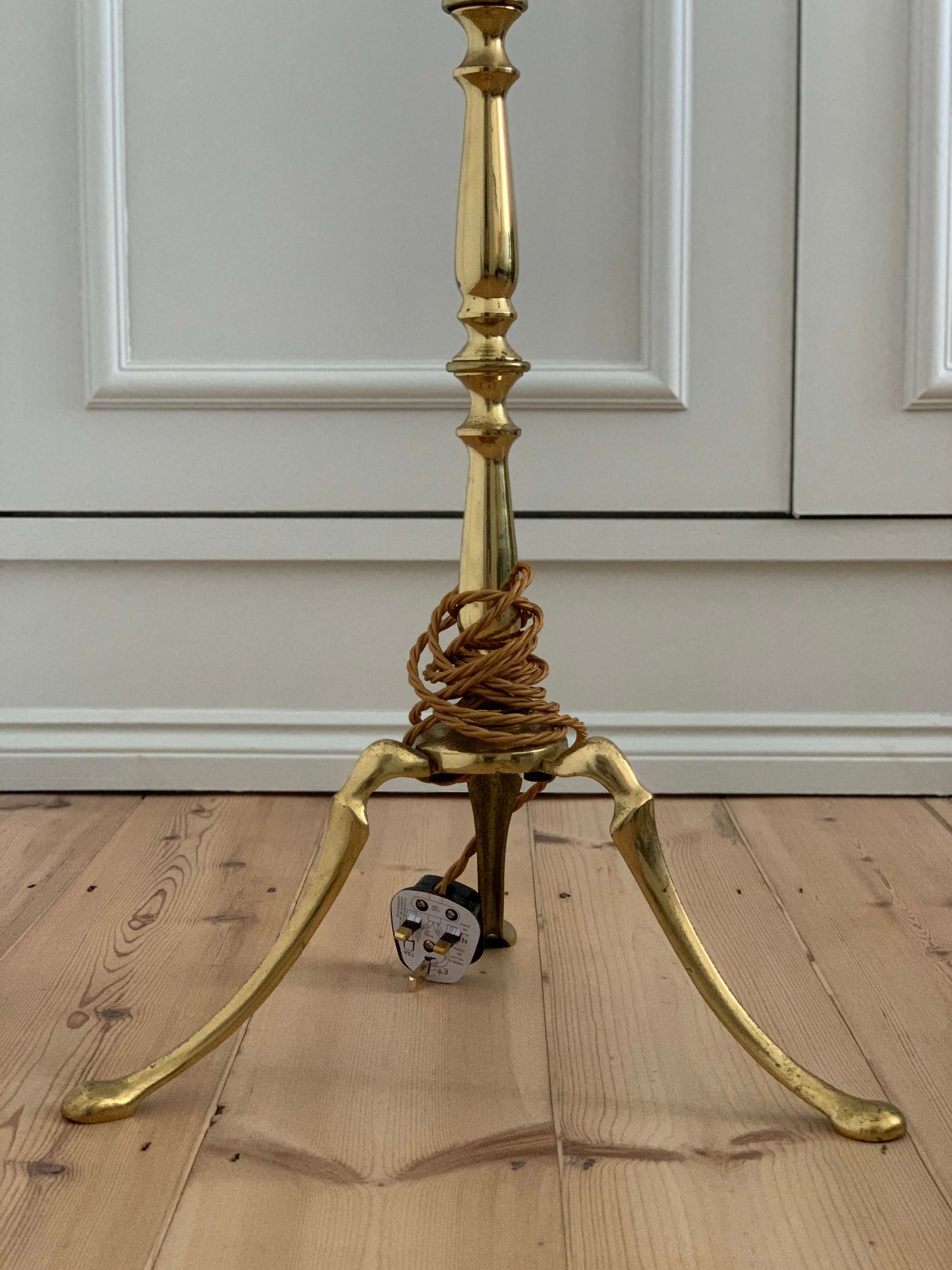 Vintage brass floor lamp