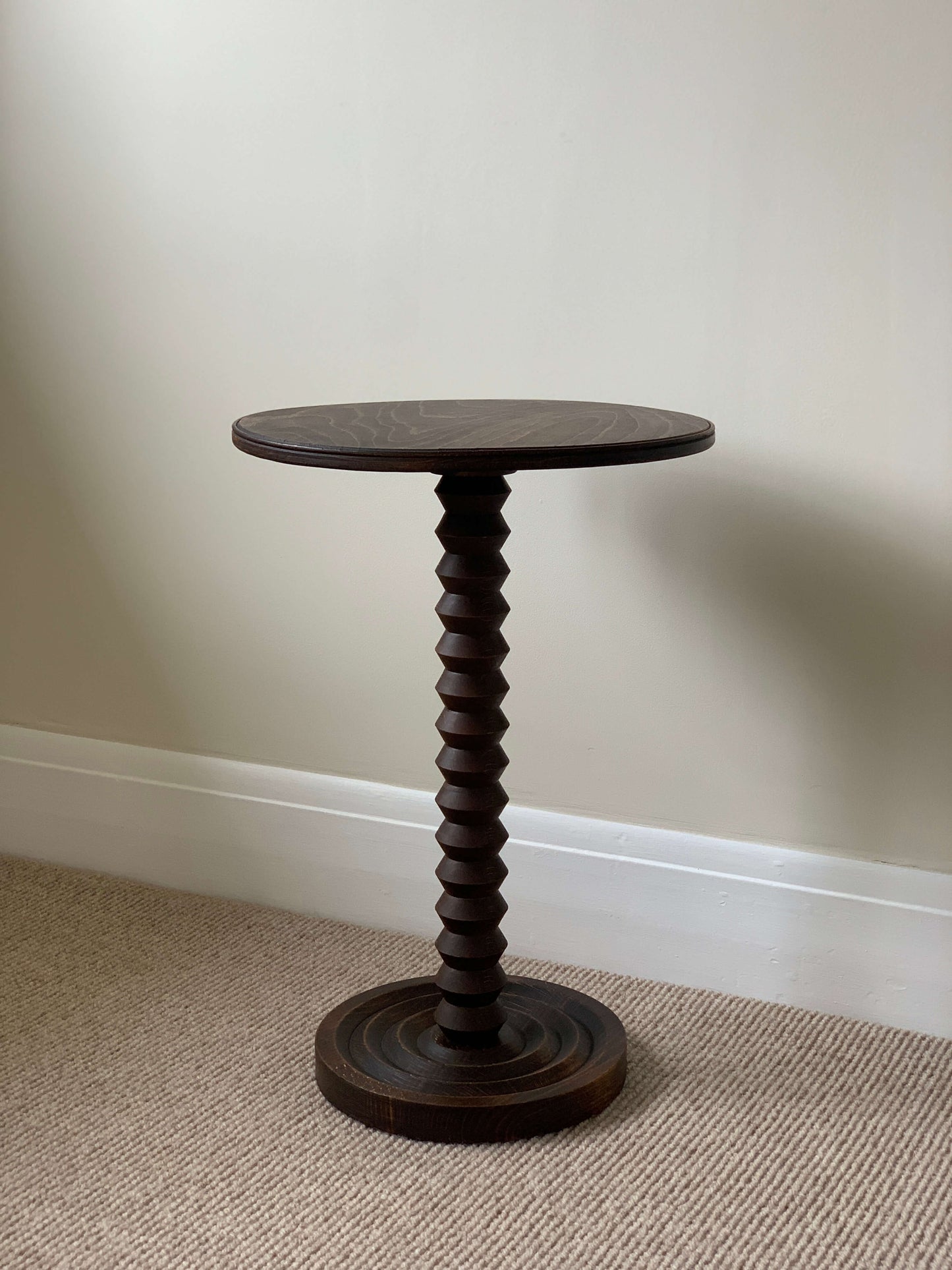 French pedestal side table