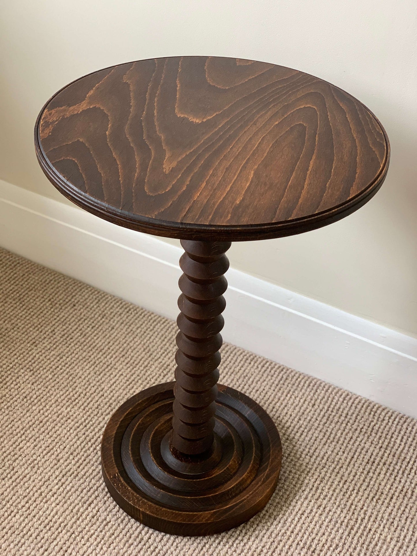 French pedestal side table