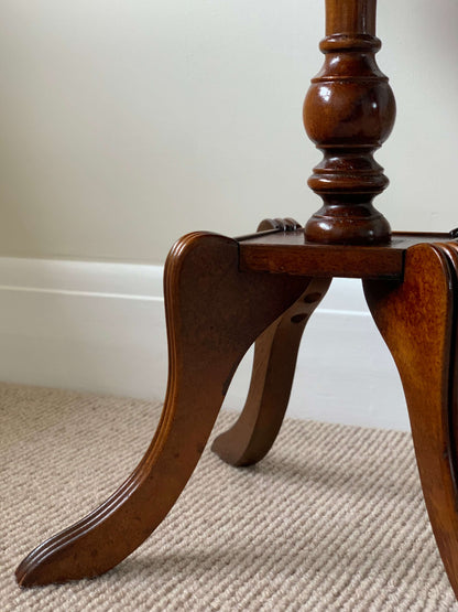 Vintage scallop-edged side table