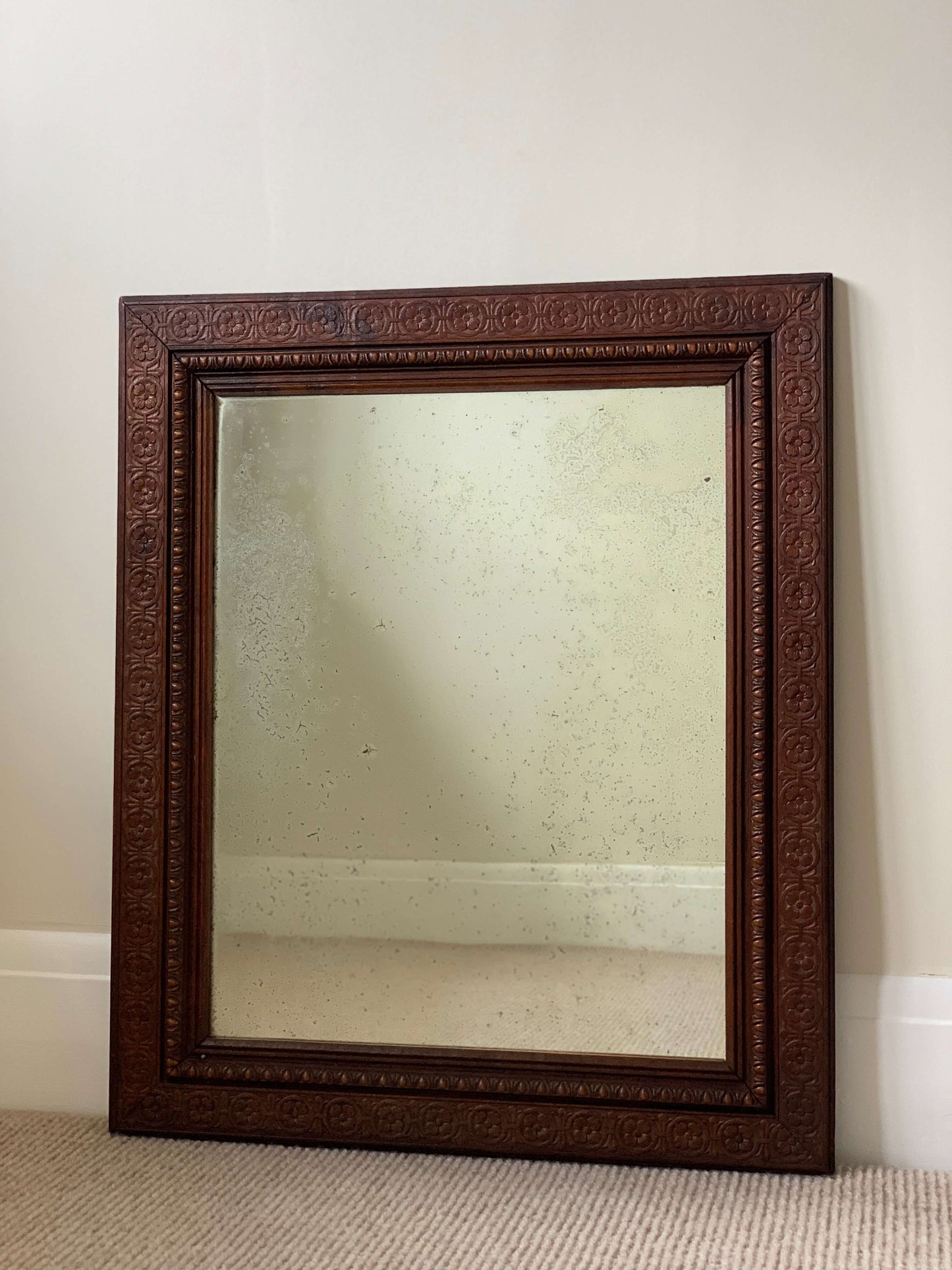 French antique hand-carved mirror