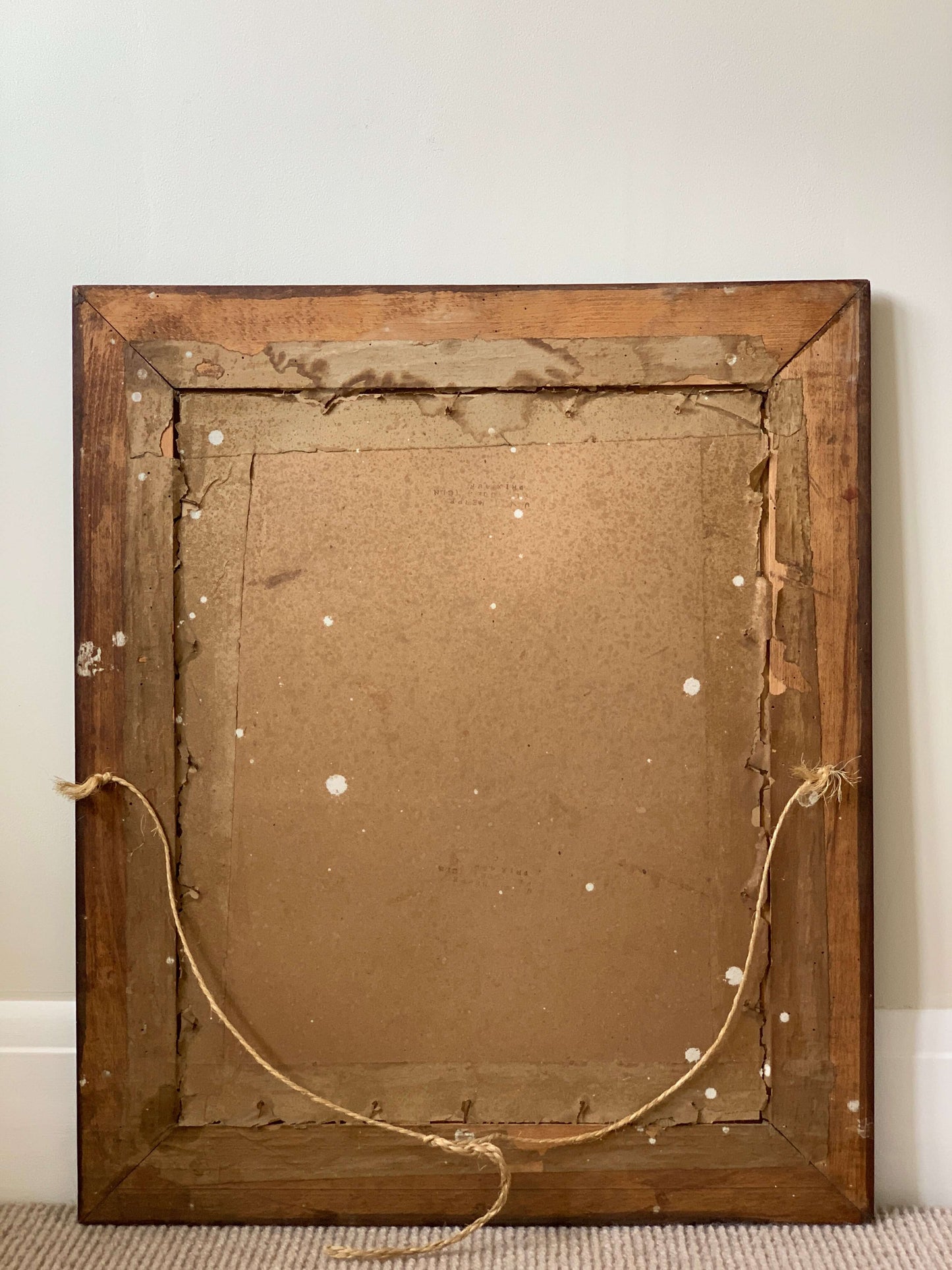 French antique hand-carved mirror