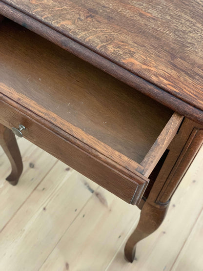 Pair of antique French oak bedside tables