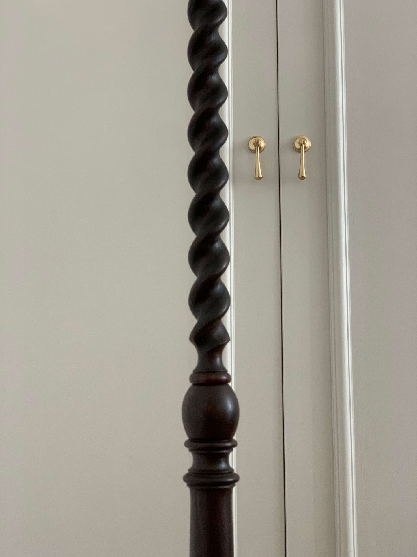 Antique barley twist floor lamp