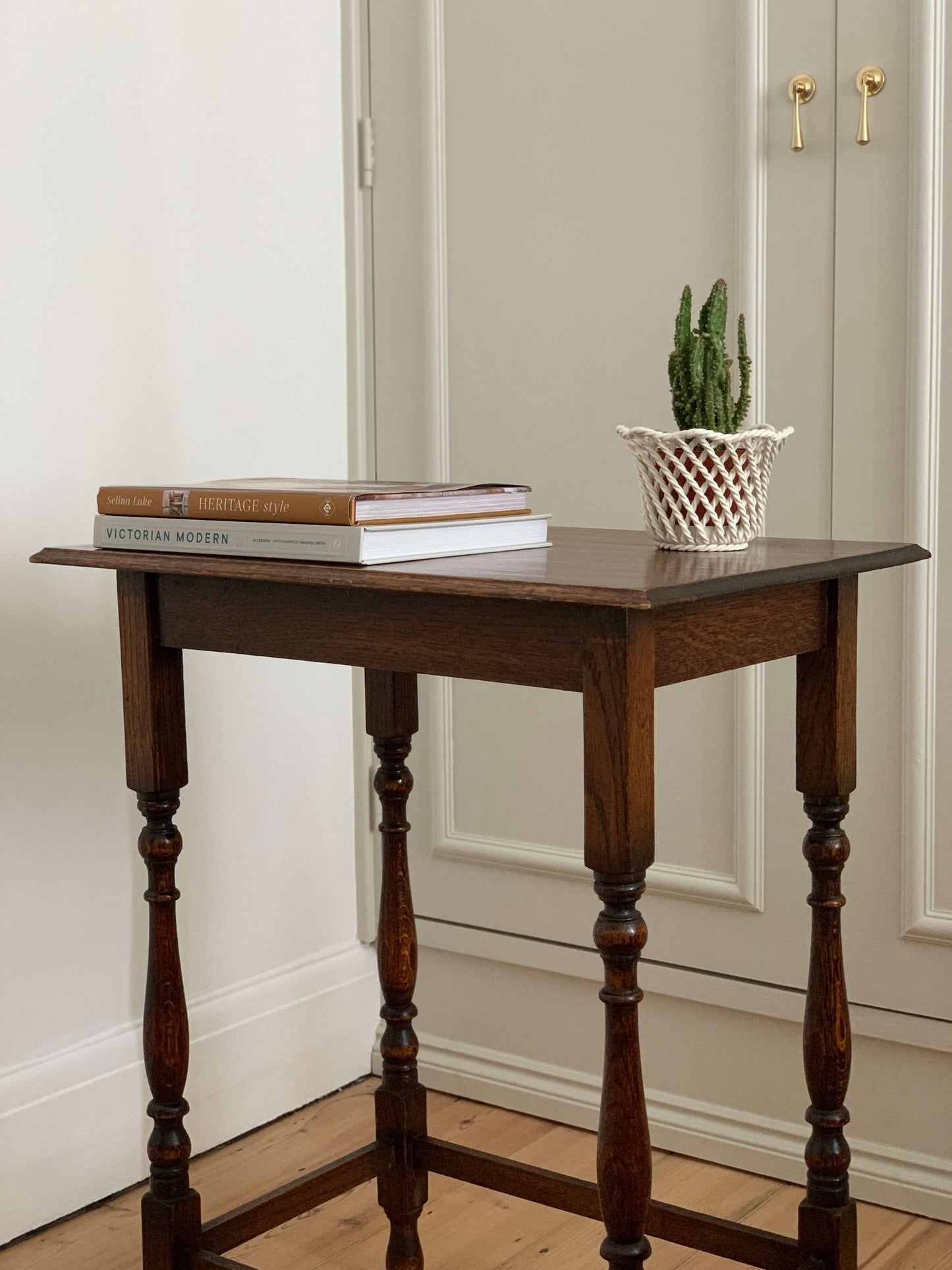 Antique rectangular occasional table