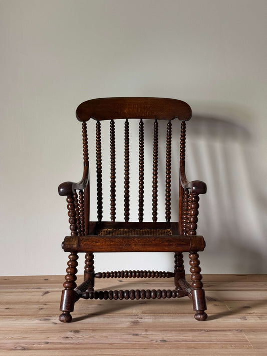 Victorian bobbin framed armchair