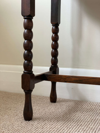 Antique rectangular bobbin table