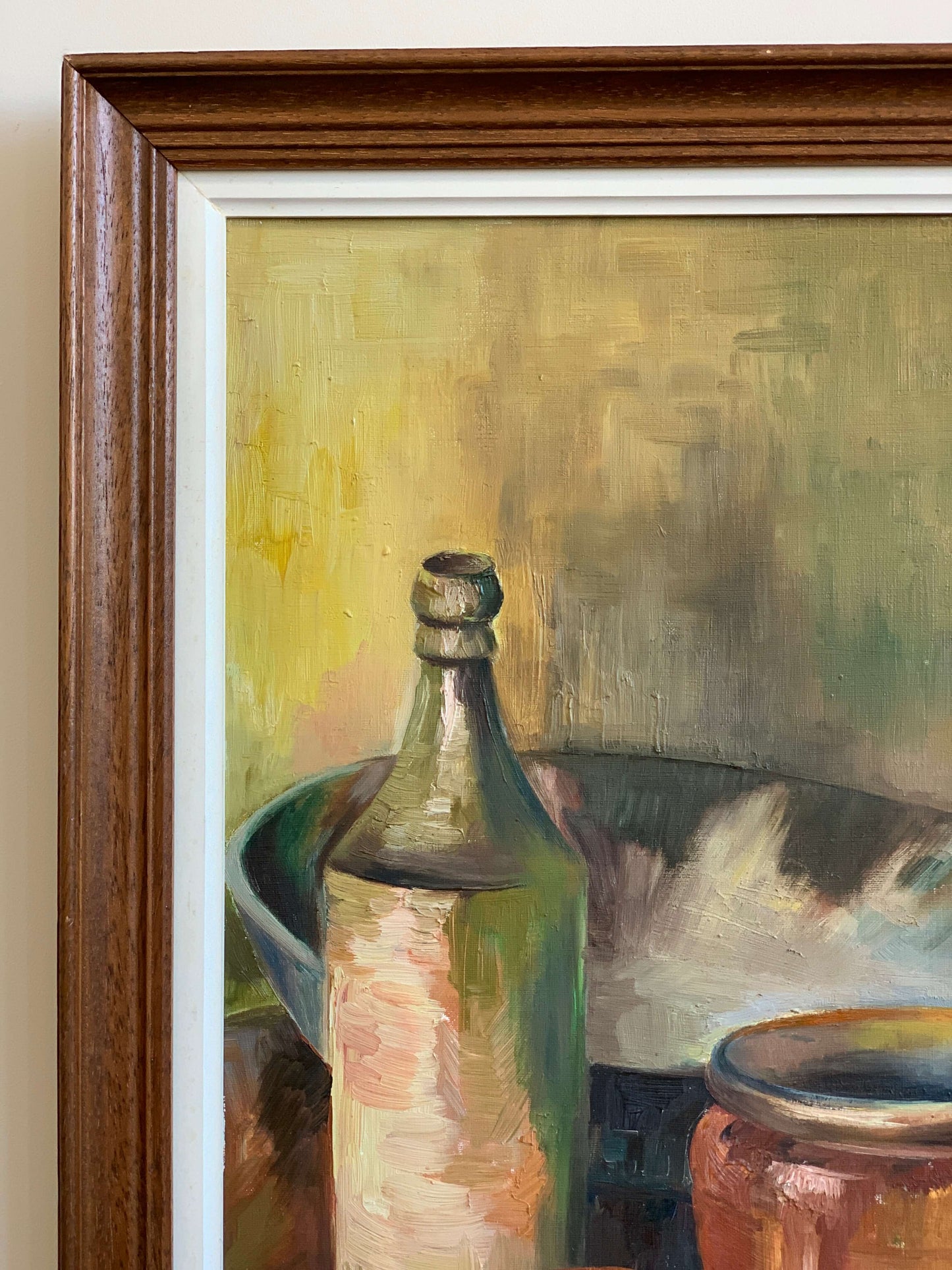 French vintage still life oil painting