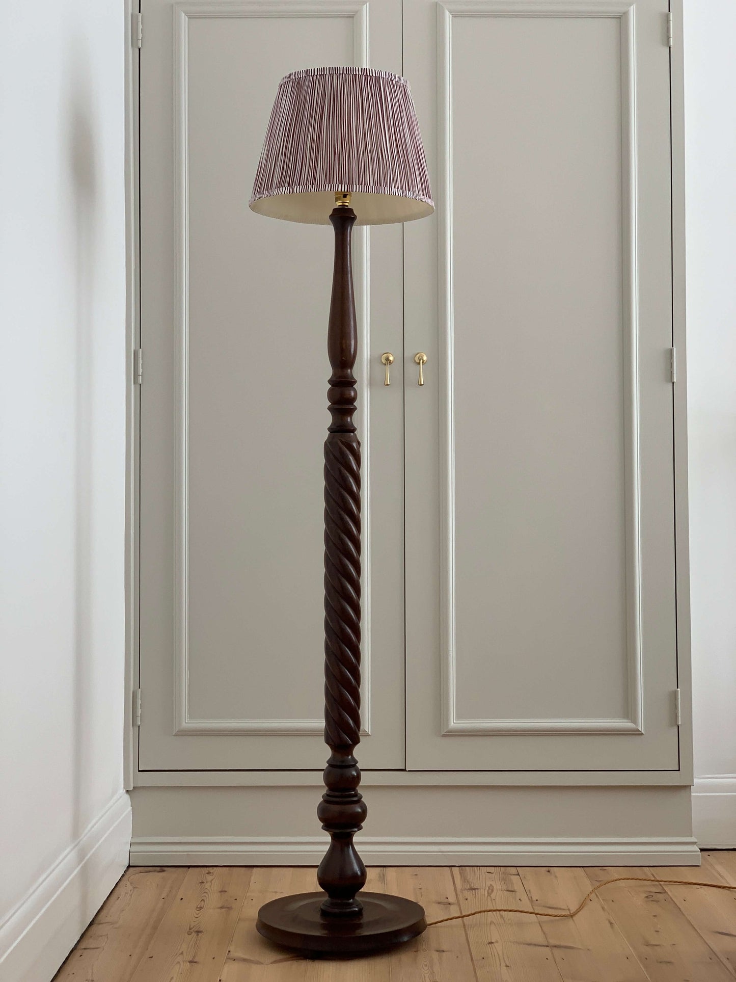 Vintage twisted floor lamp