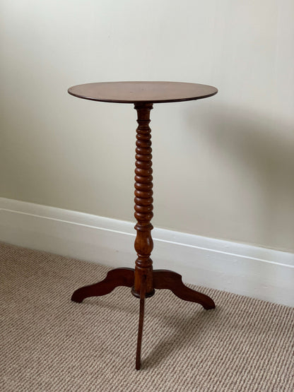 French vintage bobbin table on splayed legs