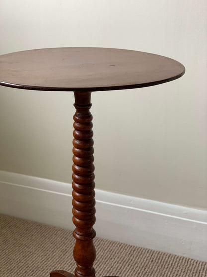 French vintage bobbin table on splayed legs