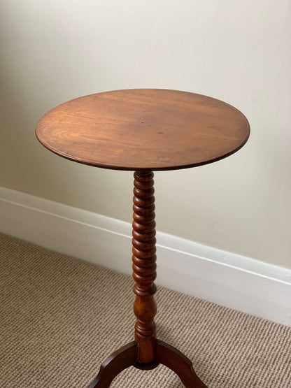 French vintage bobbin table on splayed legs