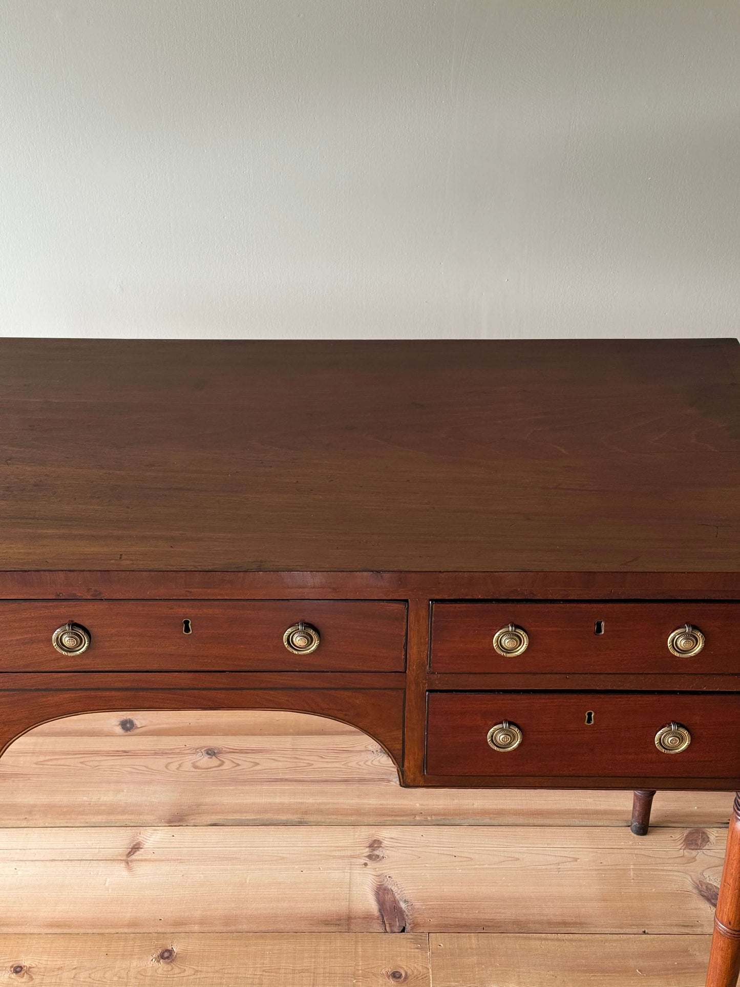 Regency mahogany dressing table