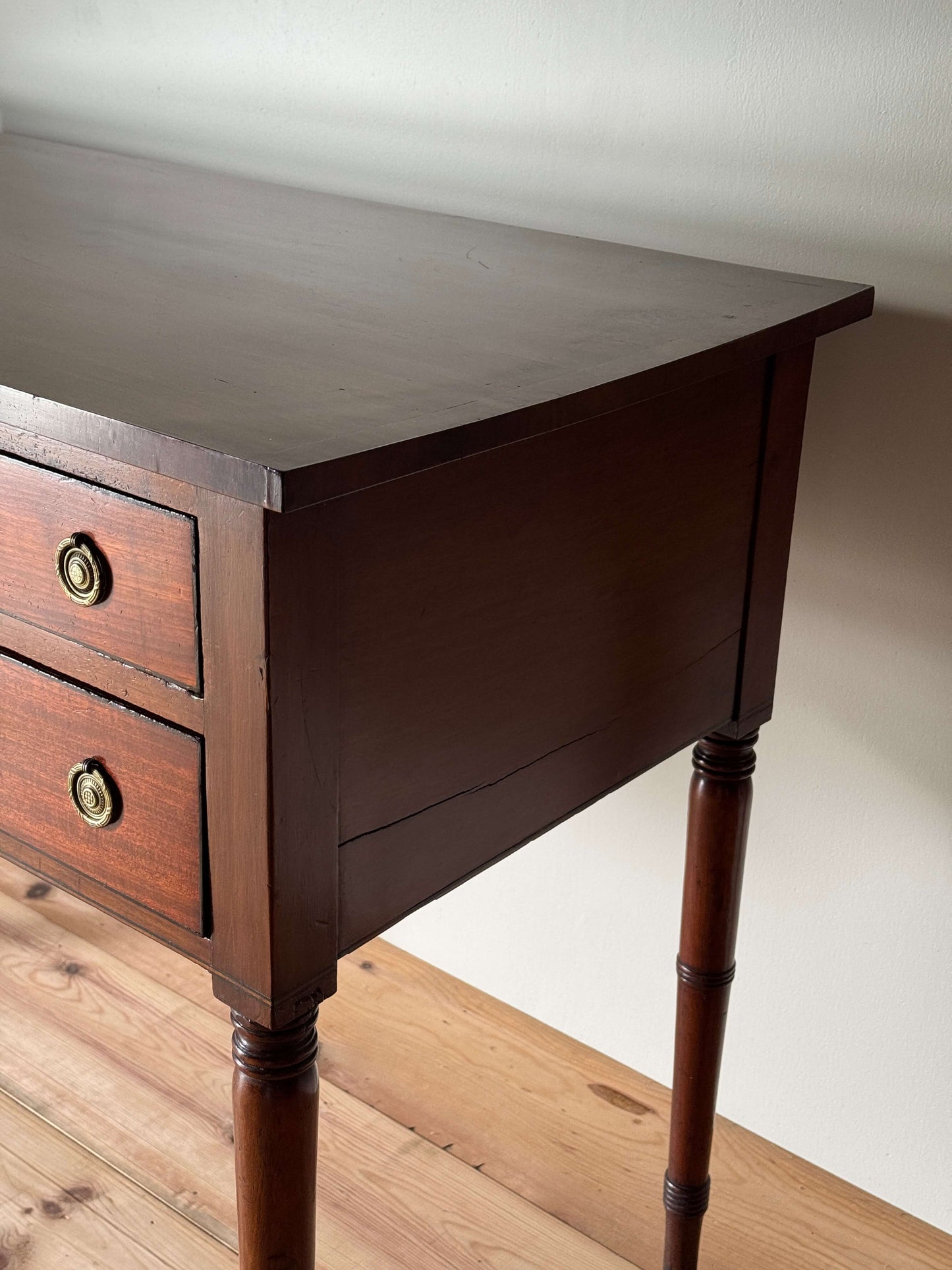 Regency mahogany dressing table