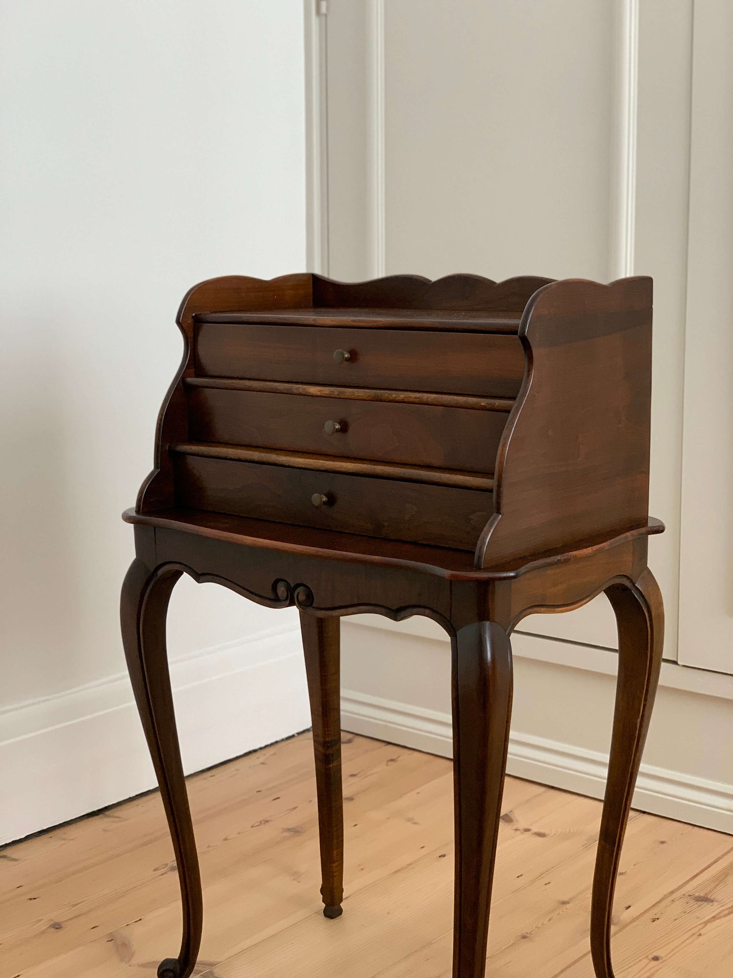 French antique single bedside with three drawers