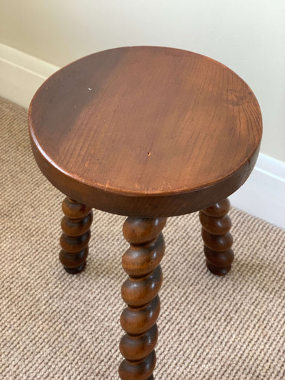 French antique twisted stool