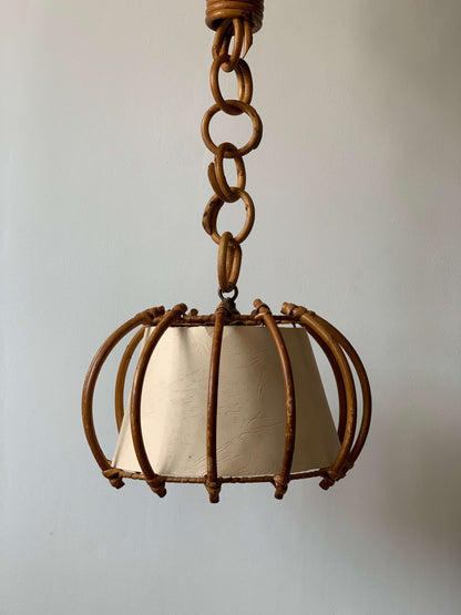 French mid-century pendant shade