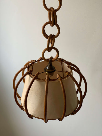 French mid-century pendant shade