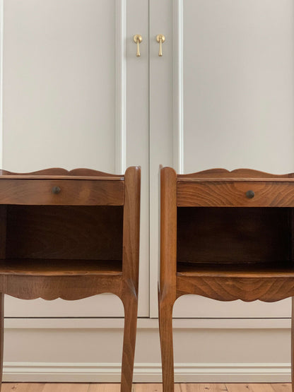 Pair of French vintage bedside tables