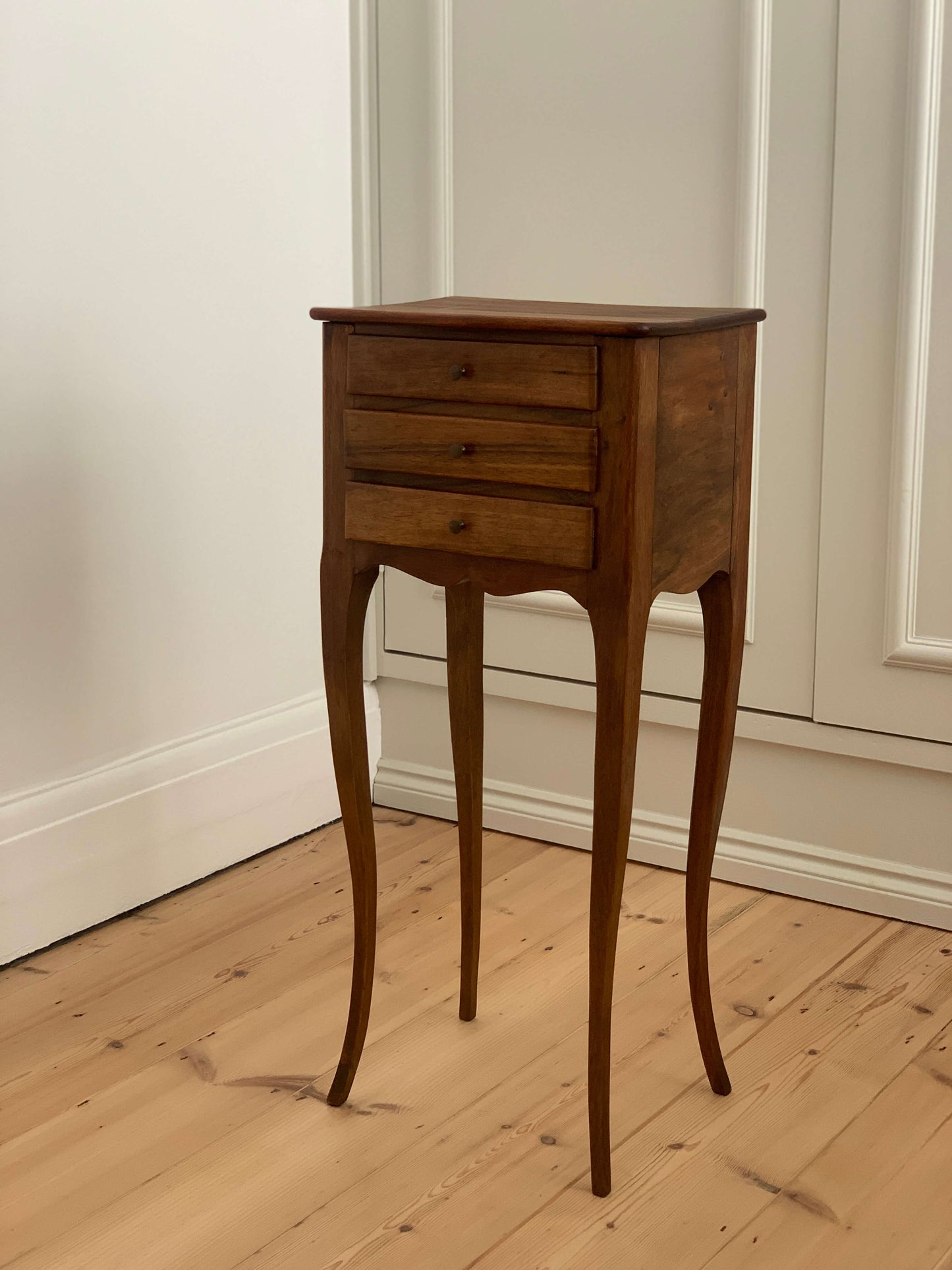 French antique petite bedside table