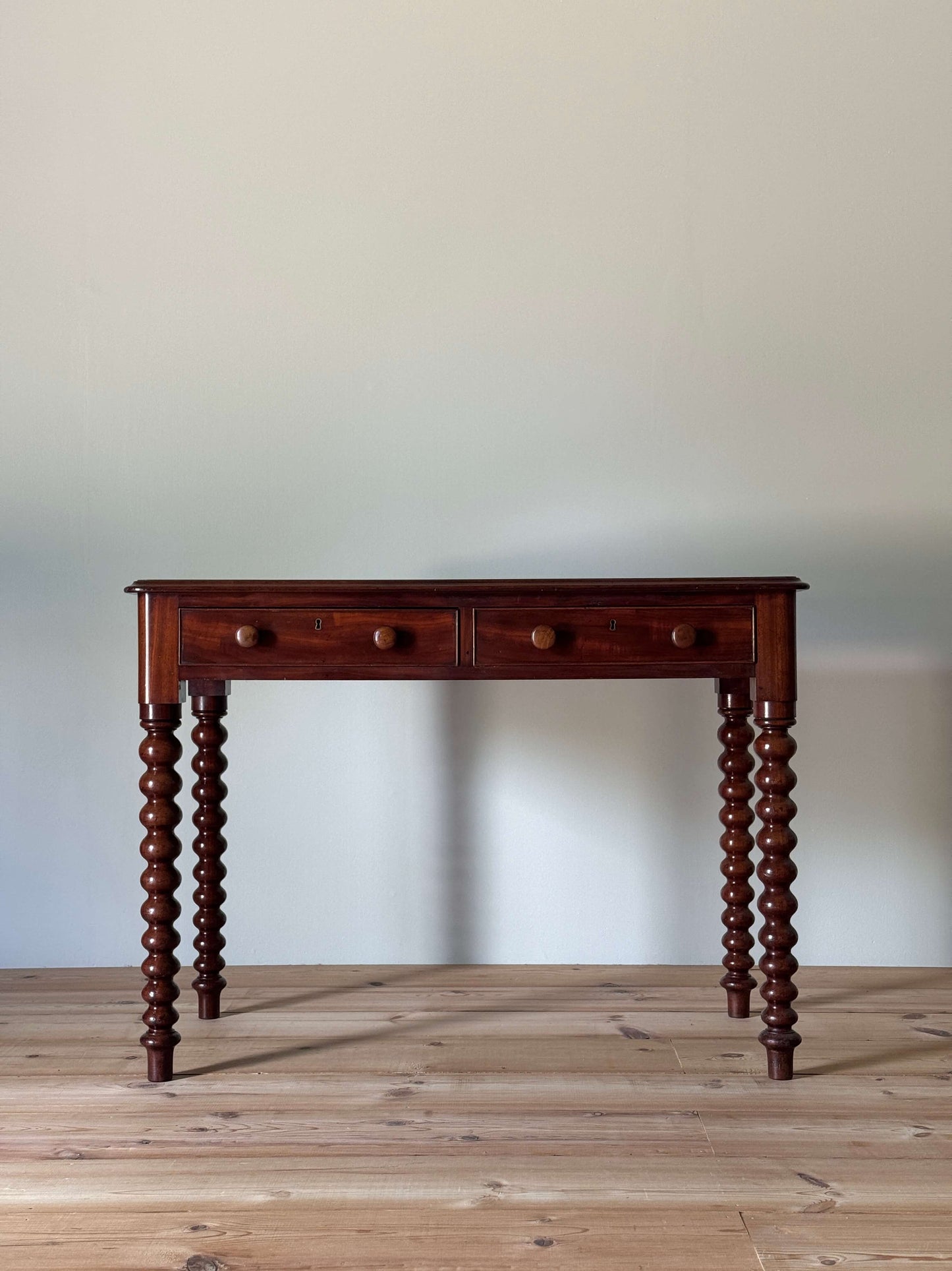 Victorian mahogany bobbin console table